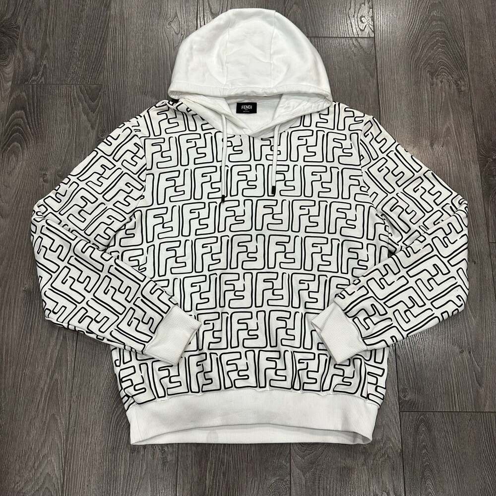 FENDI x Joshua Vides California Sky FF Marker Logo Hoodie White Size M
